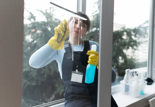 Nettoyage de vitres intérieures et extérieures à la Verpillière